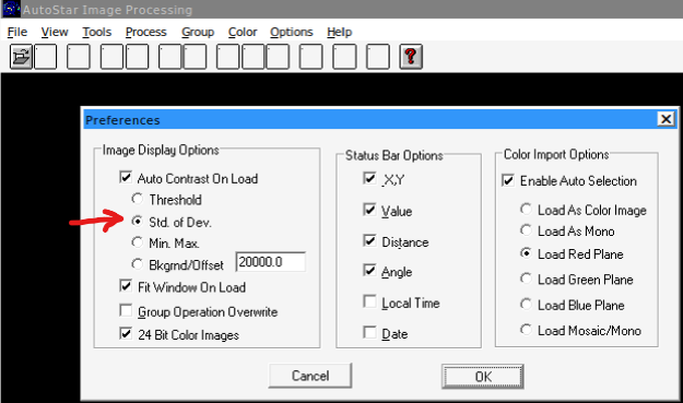 Autostar IP preferences