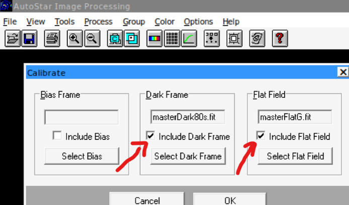 Calibrating light images