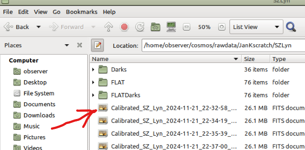 Calibrated image files