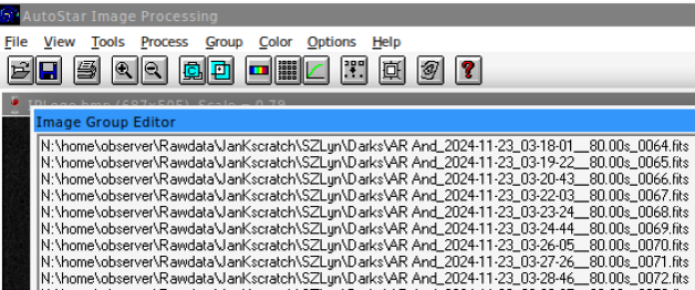 Verifying dark image group