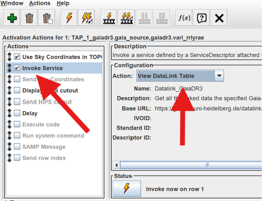 Choose View DataLink Table